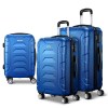 wanderlite 3set 20 24 28 inch luggage with tsa lock spinner case blue wanderlite 3set 20 24 28 inch luggage with tsa lock spinner case blue