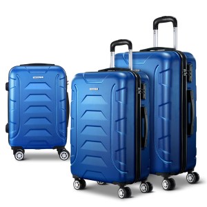 wanderlite 3set 20 24 28 inch luggage with tsa lock spinner case blue wanderlite 3set 20 24 28 inch luggage with tsa lock spinner case blue