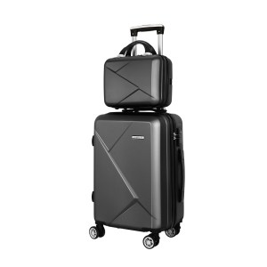 wanderlite 2set 20 inch luggage case with 12 inch handheld luggage box hard shell travel suitcase tsa lock black wanderlite 2set 20 inch luggage case with 12 inch handheld luggage box hard shell travel suitcase tsa lock black
