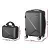 wanderlite 2set 20 inch luggage case with 12 inch handheld luggage box hard shell travel suitcase tsa lock black wanderlite 2set 20 inch luggage case with 12 inch handheld luggage box hard shell travel suitcase tsa lock black