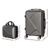 wanderlite 2set 20 inch luggage case with 12 inch handheld luggage box hard shell travel suitcase tsa lock dark grey wanderlite 2set 20 inch luggage case with 12 inch handheld luggage box hard shell travel suitcase tsa lock dark grey