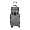 wanderlite 2set 20 inch luggage case with 12 inch handheld luggage box hard shell travel suitcase tsa lock dark grey wanderlite 2set 20 inch luggage case with 12 inch handheld luggage box hard shell travel suitcase tsa lock dark grey