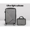 wanderlite 2set 20 inch luggage case with 12 inch handheld luggage box hard shell travel suitcase tsa lock dark grey wanderlite 2set 20 inch luggage case with 12 inch handheld luggage box hard shell travel suitcase tsa lock dark grey