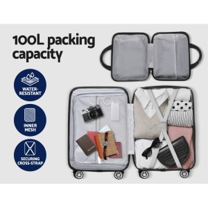 wanderlite 2set 20 inch luggage case with 12 inch handheld luggage box hard shell travel suitcase tsa lock dark grey wanderlite 2set 20 inch luggage case with 12 inch handheld luggage box hard shell travel suitcase tsa lock dark grey