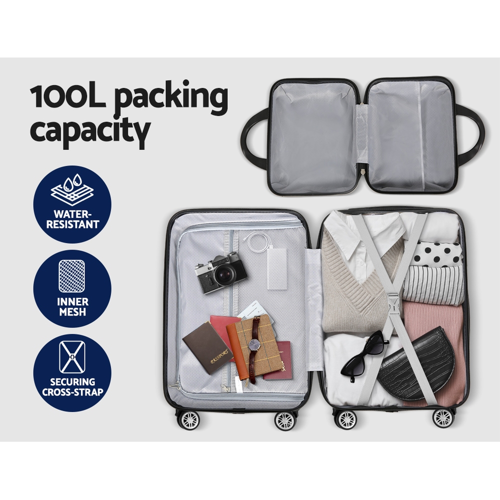 wanderlite 2set 20 inch luggage case with 12 inch handheld luggage box hard shell travel suitcase tsa lock dark grey wanderlite 2set 20 inch luggage case with 12 inch handheld luggage box hard shell travel suitcase tsa lock dark grey