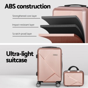 wanderlite 2set 20 inch luggage case with 12 inch handheld luggage box hard shell travel suitcase tsa lock rose gold wanderlite 2set 20 inch luggage case with 12 inch handheld luggage box hard shell travel suitcase tsa lock rose gold