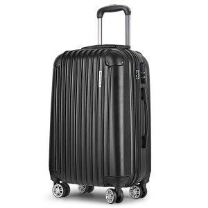 wanderlite 20 inch luggage with zipper lock carry on hard shell travel suitcase luggage case black wanderlite 20 inch luggage with zipper lock carry on hard shell travel suitcase luggage case black
