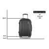 wanderlite 20 inch luggage with zipper lock carry on hard shell travel suitcase luggage case black wanderlite 20 inch luggage with zipper lock carry on hard shell travel suitcase luggage case black