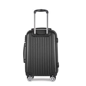 wanderlite 20 inch luggage with zipper lock carry on hard shell travel suitcase luggage case black wanderlite 20 inch luggage with zipper lock carry on hard shell travel suitcase luggage case black