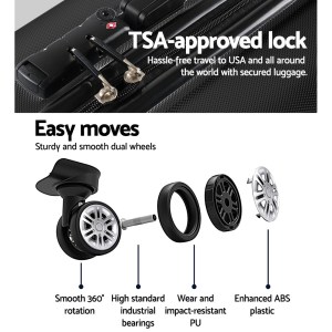 wanderlite 24 inch luggage with tsa lock spinner travel suitcase carry on hard shell luggage case black wanderlite 24 inch luggage with tsa lock spinner travel suitcase carry on hard shell luggage case black