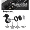 wanderlite 28 inch luggage with tsa lock spinner carry on hard shell travel suitcase luggage case black