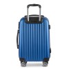 wanderlite 28 inch luggage with tsa lock spinner carry on hard shell travel suitcase luggage case blue