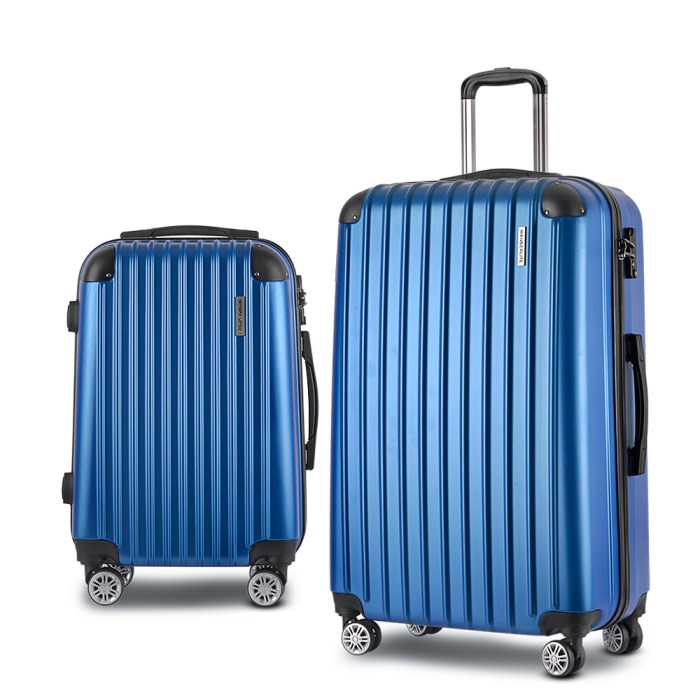wanderlite 20 28 inch luggage 2set with tsa lock spinner carry on hard shell travel suitcase luggage case blue wanderlite 20 28 inch luggage 2set with tsa lock spinner carry on hard shell travel suitcase luggage case blue