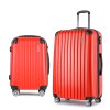 wanderlite 20 28 inch luggage 2set with tsa lock spinner carry on hard shell travel suitcase luggage case red