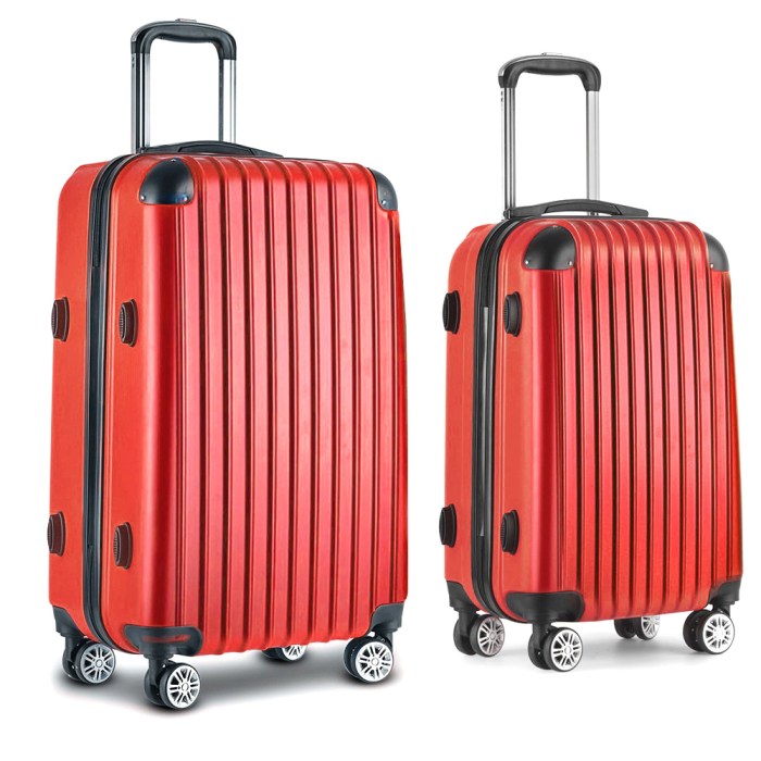 wanderlite 20 28 inch luggage 2set with tsa lock spinner carry on hard shell travel suitcase luggage case red