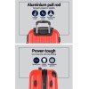 wanderlite 20 28 inch luggage 2set with tsa lock spinner carry on hard shell travel suitcase luggage case red