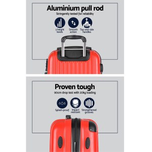 wanderlite 20 28 inch luggage 2set with tsa lock spinner carry on hard shell travel suitcase luggage case red wanderlite 20 28 inch luggage 2set with tsa lock spinner carry on hard shell travel suitcase luggage case red