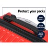wanderlite 20 28 inch luggage 2set with tsa lock spinner carry on hard shell travel suitcase luggage case red