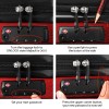 wanderlite 20 28 inch luggage 2set with tsa lock spinner carry on hard shell travel suitcase luggage case red