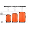 wanderlite 20 24 28 inch luggage 3set with tsa lock spinner carry on hard shell travel suitcase luggage case orange wanderlite 20 24 28 inch luggage 3set with tsa lock spinner carry on hard shell travel suitcase luggage case orange