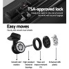 wanderlite 3set 20 24 28 inch luggage with tsa lock spinner case black