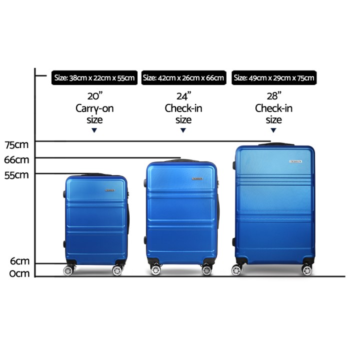 wanderlite 20 24" 28" luggage with tsa lock spinner travel suitcase carry on hard shell luggage case blue" wanderlite 20 24" 28" luggage with tsa lock spinner travel suitcase carry on hard shell luggage case blue"