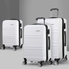 Wanderlite 20 24" 28" Luggage with TSA Lock Spinner Travel Suitcase Carry On Hard Shell Luggage Case White