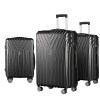wanderlite 3 set luggage 20 24 28 inch suitcase with tsa lock carry on hard shell travel luggage organiser case black wanderlite 3 set luggage 20 24 28 inch suitcase with tsa lock carry on hard shell travel luggage organiser case black