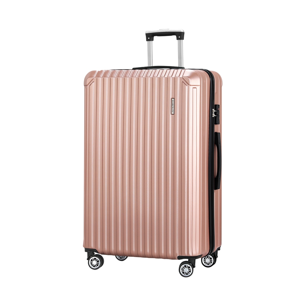 wanderlite 28 inch luggage set with tsa lock�abs hard shell travel suitcase organiser luggage case rose gold wanderlite 28 inch luggage set with tsa lock�abs hard shell travel suitcase organiser luggage case rose gold