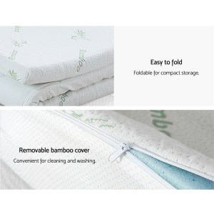 giselle bedding memory foam mattress topper 11 zone 8cm single