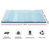 giselle bedding memory foam mattress topper 7 zone 5cm double