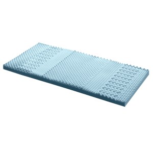 giselle bedding memory foam mattress topper 7 zone 8cm single