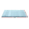 giselle memory foam mattress topper 7 zone 8cm king single