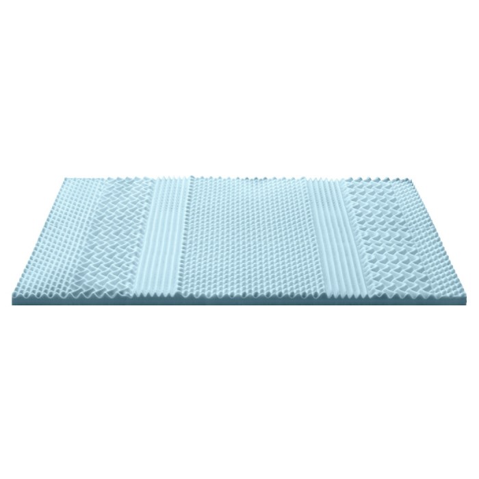 giselle memory foam mattress topper 7 zone 8cm king single