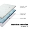 giselle memory foam mattress topper 7 zone 8cm king single