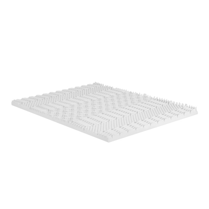 giselle bedding memory foam mattress topper 7 zone airflow pad 8cm single white