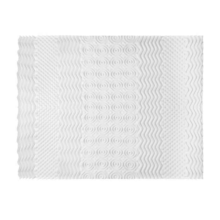 giselle bedding memory foam mattress topper 7 zone airflow pad 8cm single white