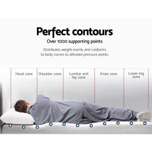 giselle bedding memory foam mattress topper cool gel 8cm single
