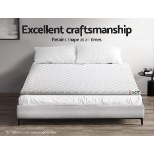 giselle bedding foam mattress topper egg crate 5cm double