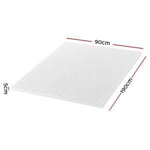 giselle bedding memory foam mattress topper egg crate 5cm single