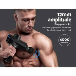 everfit massage gun 30 speed 6 heads vibration muscle massager chargeable black everfit massage gun 30 speed 6 heads vibration muscle massager chargeable black