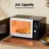 devanti 20l microwave oven 700w black