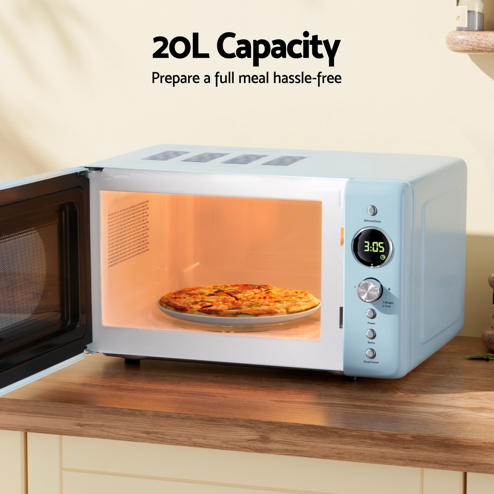devanti 20l microwave oven 800w blue devanti 20l microwave oven 800w blue