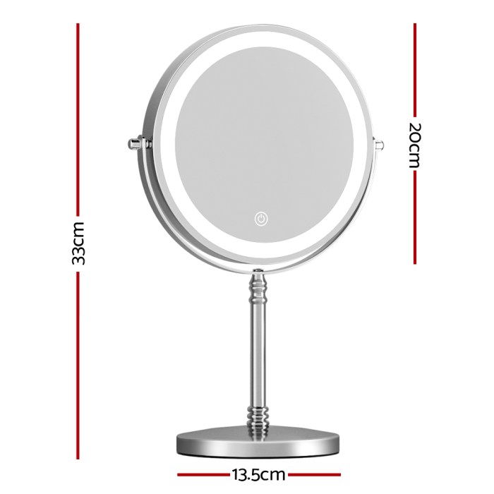 embellir makeup mirror 20x20cm 10x magnifying with led light rotation tabletop embellir makeup mirror 20x20cm 10x magnifying with led light rotation tabletop