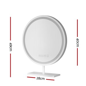 embellir makeup mirror 40x40cm hollywood vanity with led light tabletop round embellir makeup mirror 40x40cm hollywood vanity with led light tabletop round