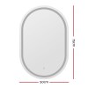 embellir led wall mirror with light 50x75cm bathroom decor oval mirrors vanity embellir led wall mirror with light 50x75cm bathroom decor oval mirrors vanity