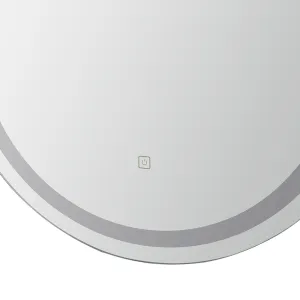 embellir led wall mirror with light 50x75cm bathroom decor oval mirrors vanity