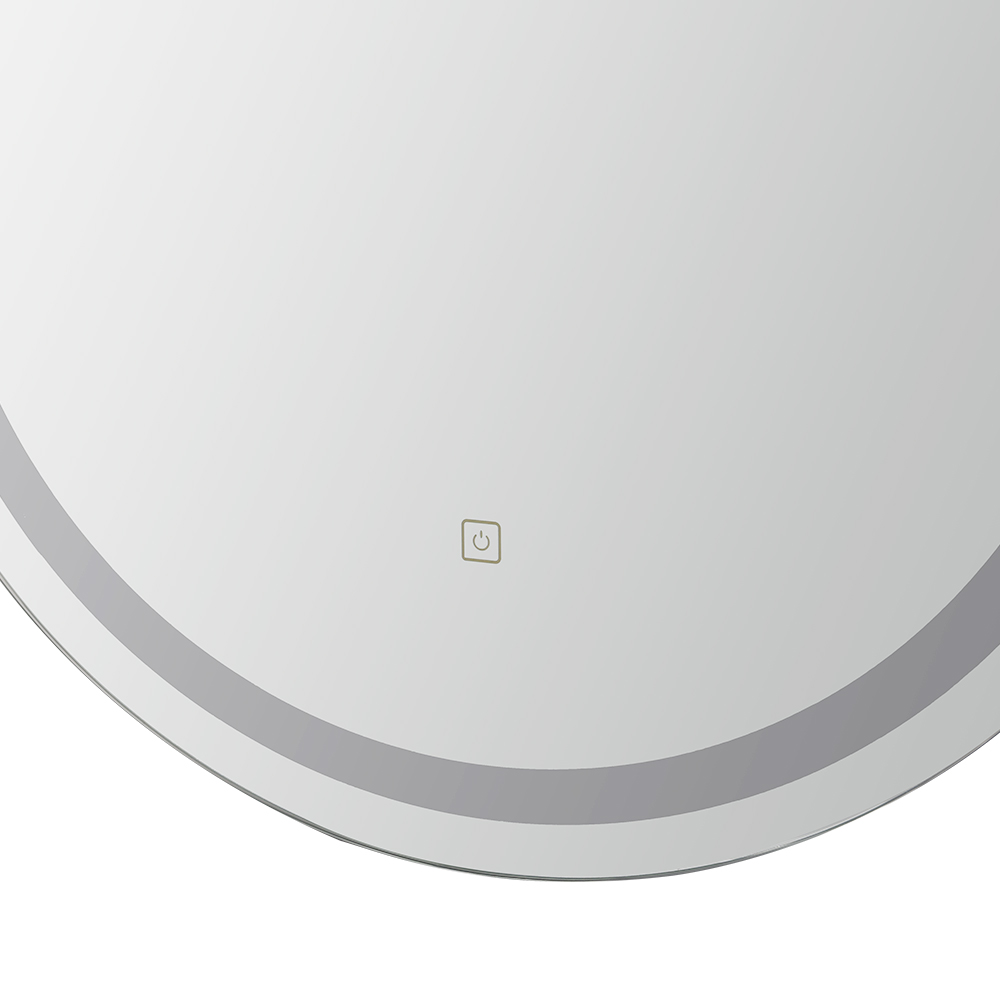 embellir led wall mirror with light 50x75cm bathroom decor oval mirrors vanity