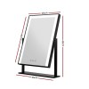 embellir makeup mirror 30x40cm hollywood vanity with led light rotation black embellir makeup mirror 30x40cm hollywood vanity with led light rotation black