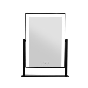 embellir makeup mirror 30x40cm hollywood vanity with led light rotation black embellir makeup mirror 30x40cm hollywood vanity with led light rotation black